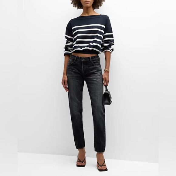 Moussy Vintage Tapered Leg Jeans in Vintage Black - Picture 3 of 9